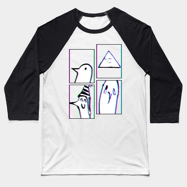 PUNPUN 2 SAD JAPANESE ANIME AESTHETIC Baseball T-Shirt by Poser_Boy